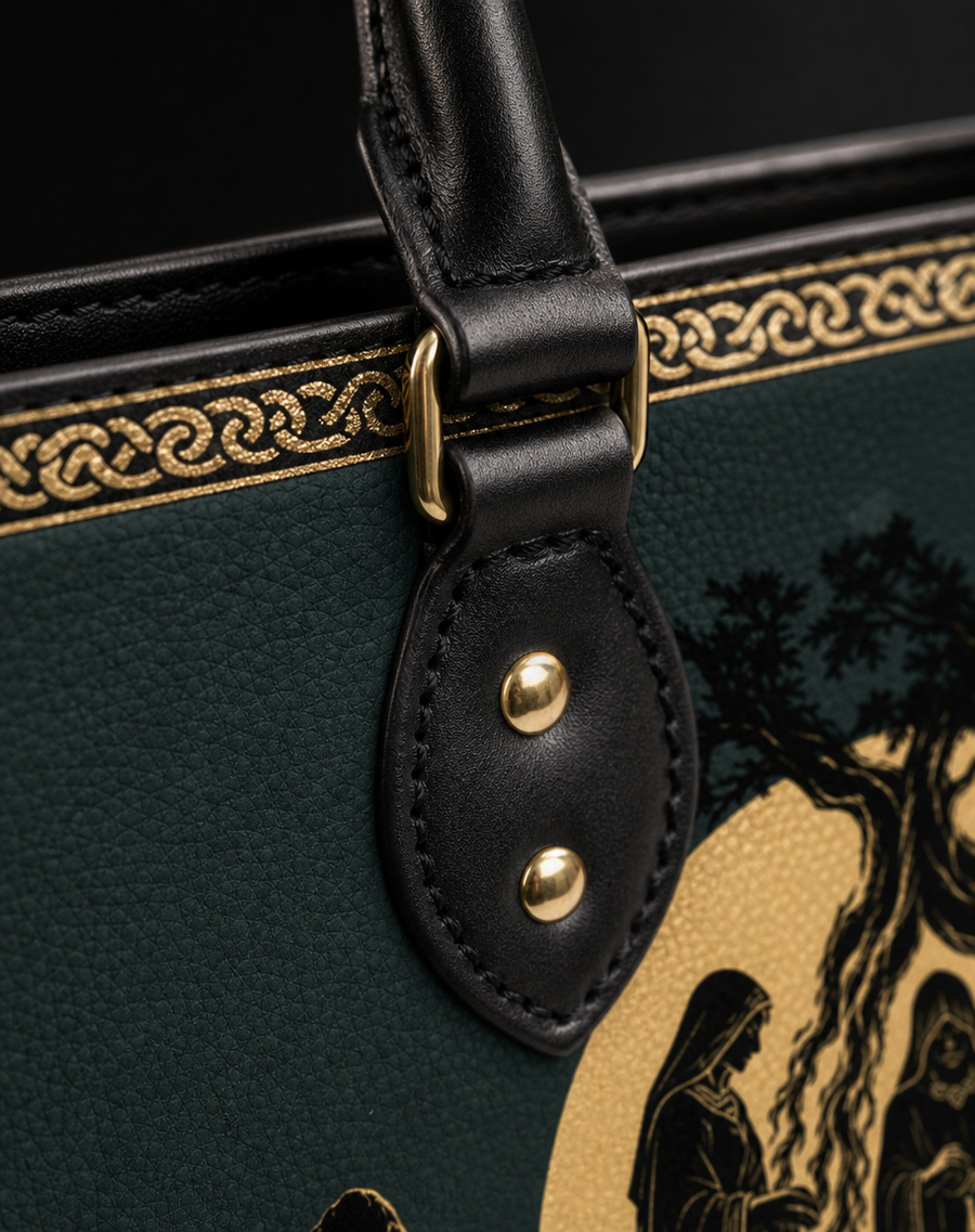 "The Norns" Leather Handbag