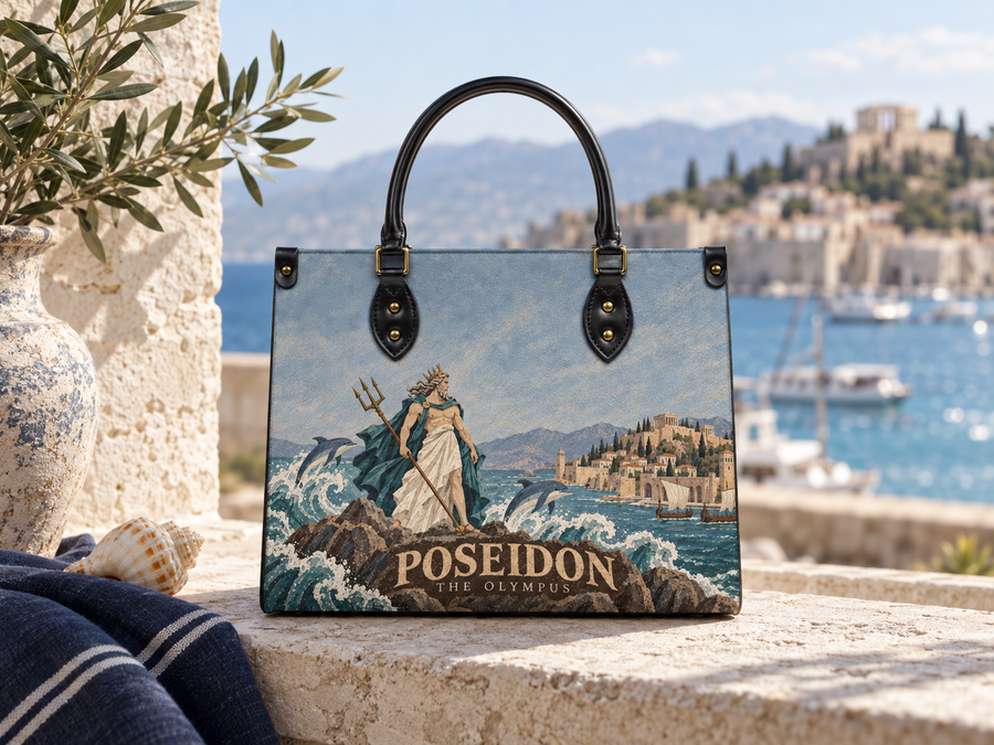 "Poseidon" Leather Handbag