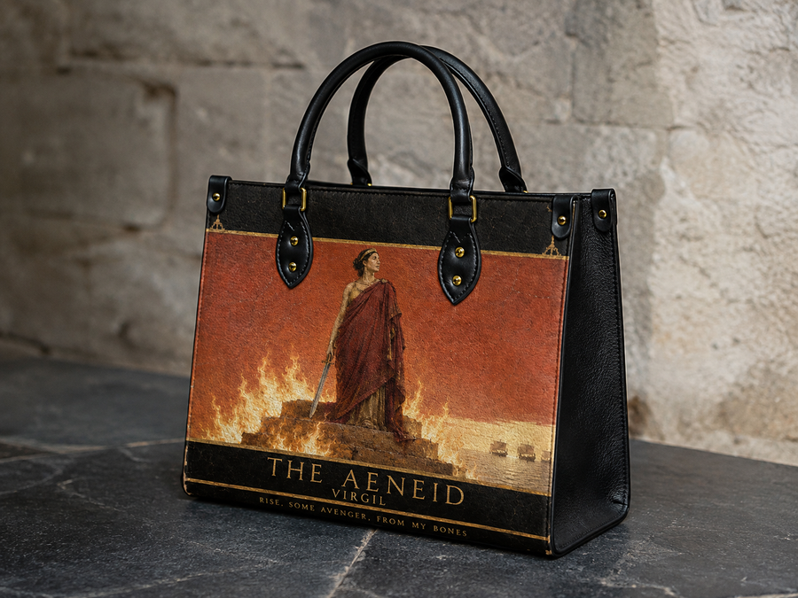 "The Aeneid" Leather Handbag