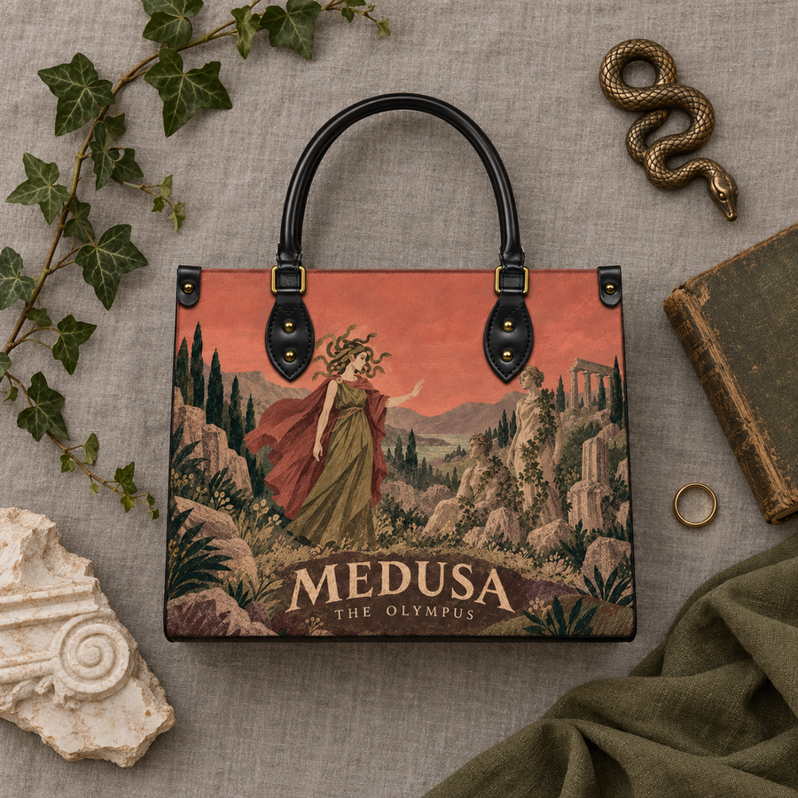 "Medusa" Leather Handbag
