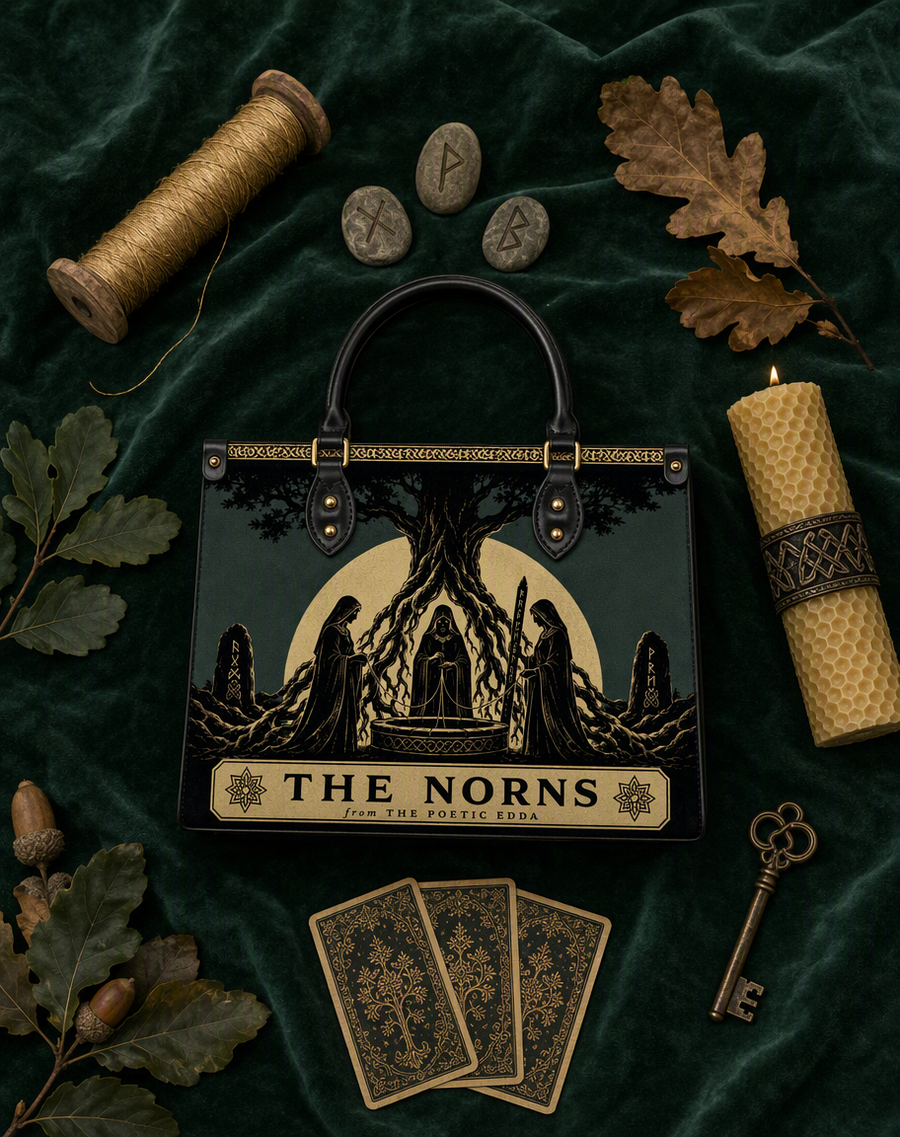 "The Norns" Leather Handbag