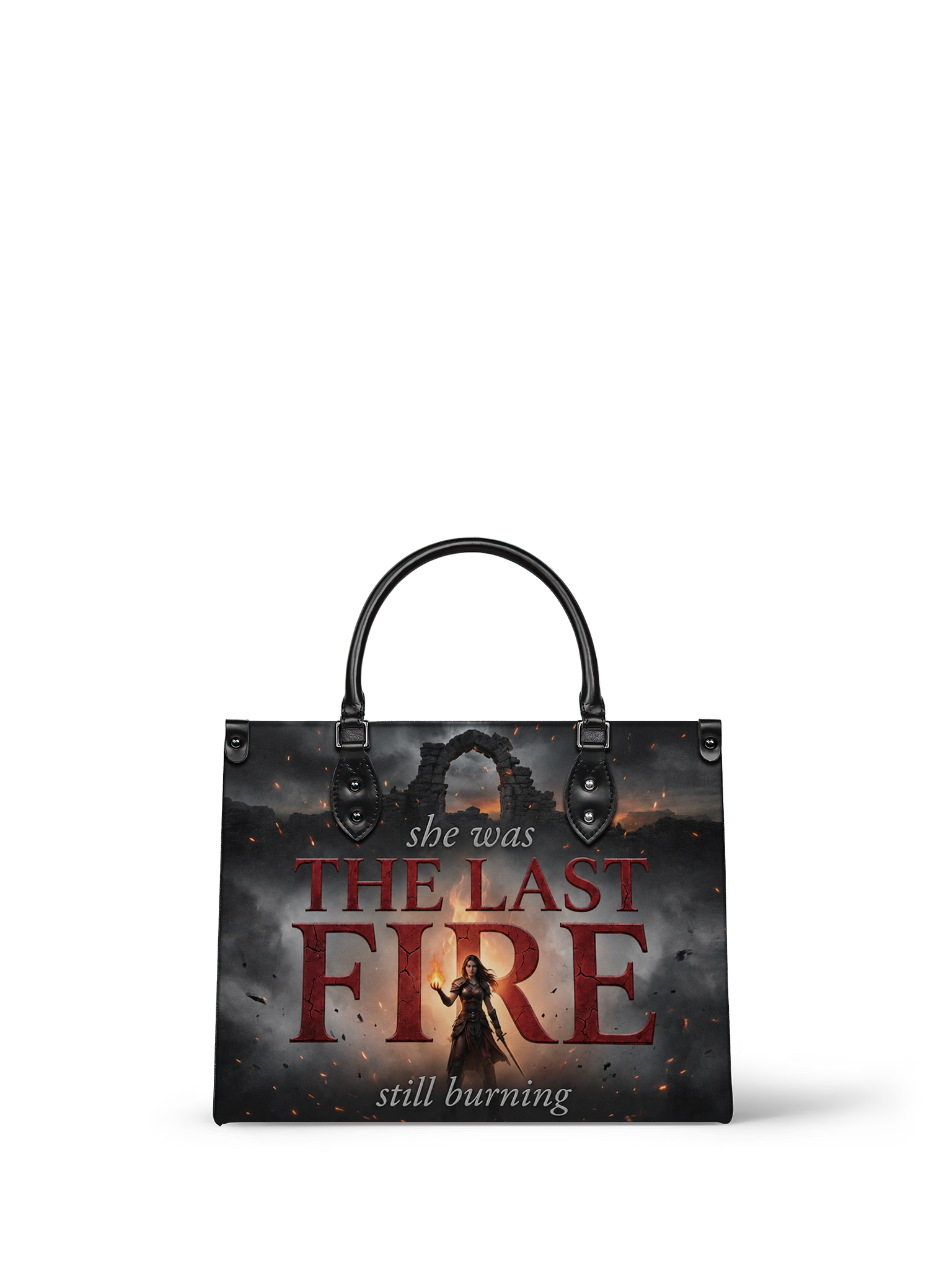 "The Last Fire (Still Burning)" Warrior Leather Handbag