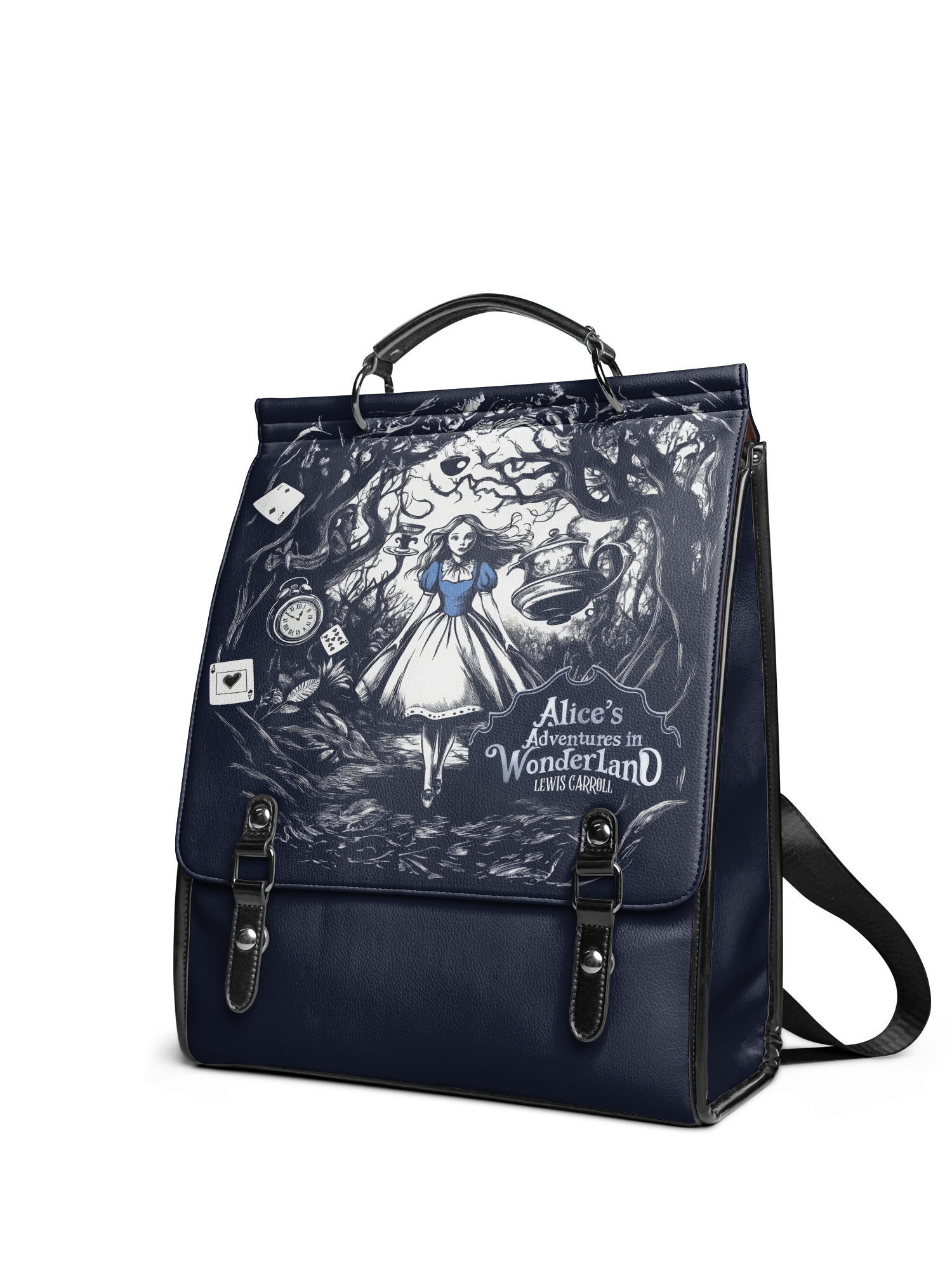 "Down the Rabbit Hole" Leather Backpack