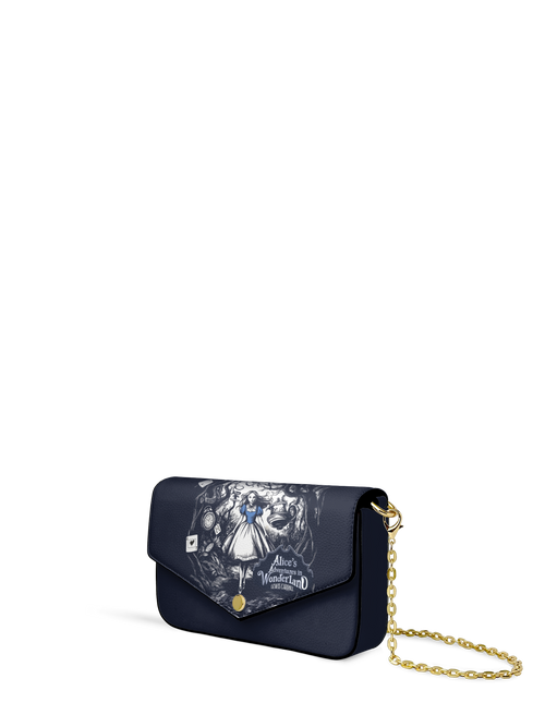"Down The Rabbit Hole" Envelope Chain Crossbody Bag