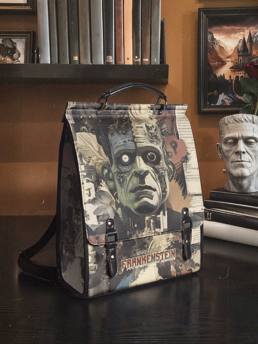 "Frankenstein" Old Parchment Leather Backpack