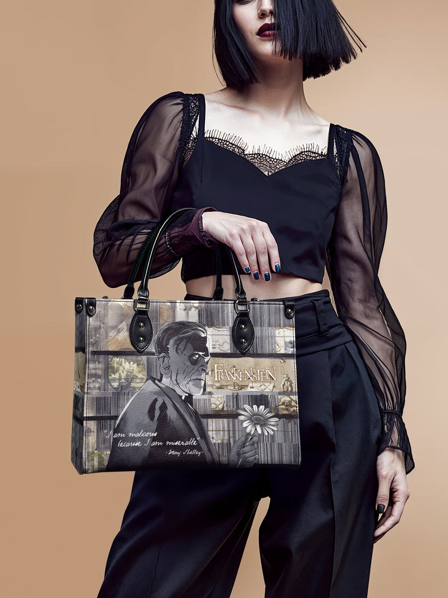 "Frankenstein" Ashes of Hope - Black Interior - Leather Handbag