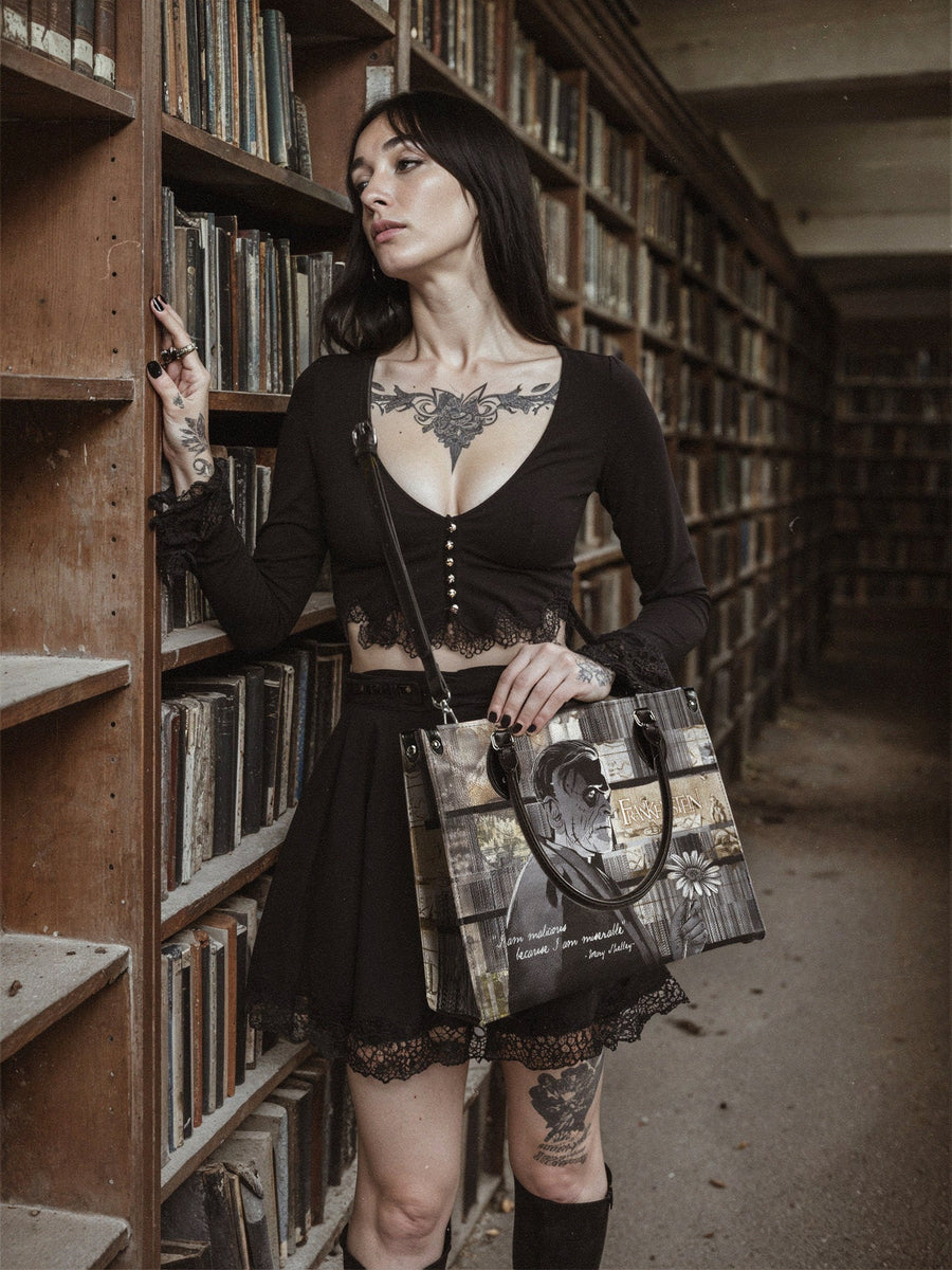 "Frankenstein" Ashes of Hope - Black Interior - Leather Handbag