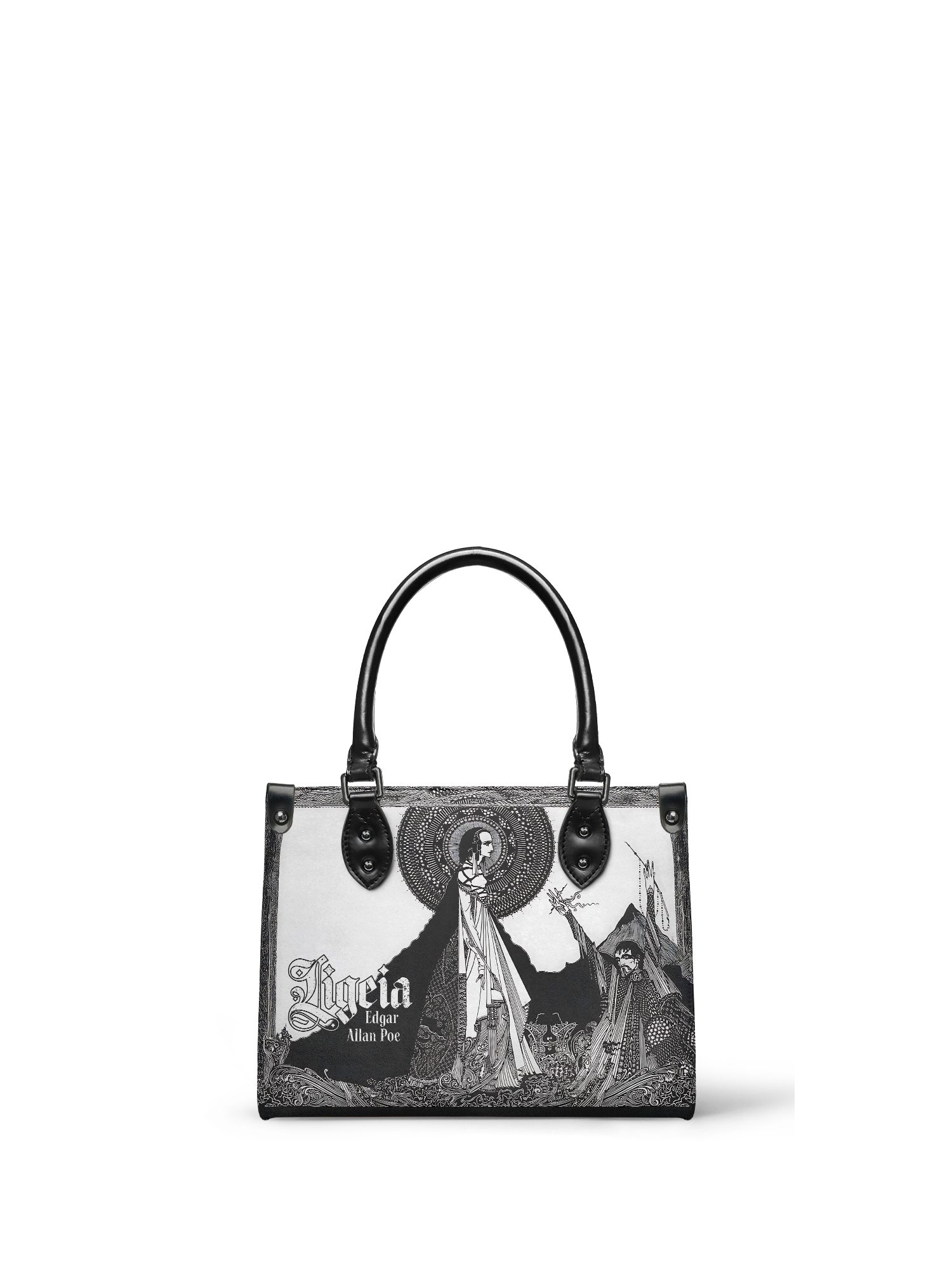 "Ligeia" - Black Interior - Small Leather Handbag