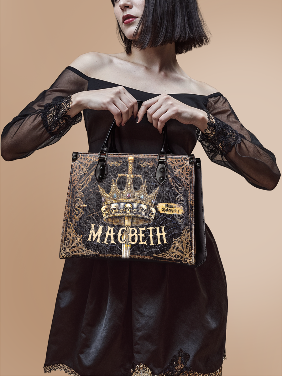 "Macbeth" - Black Interior - Leather Handbag