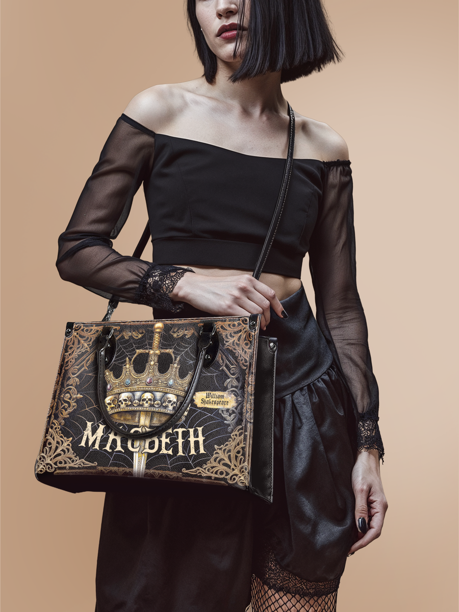 "Macbeth" - Black Interior - Leather Handbag