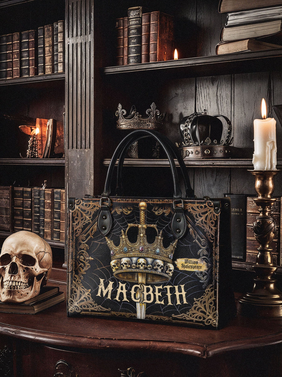 "Macbeth" - Black Interior - Leather Handbag
