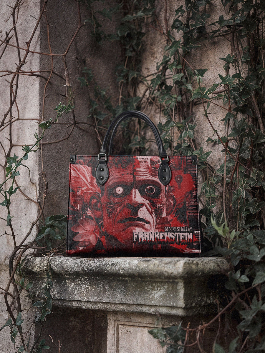 "Frankenstein" Heart Surge - Black Interior - Leather Handbag
