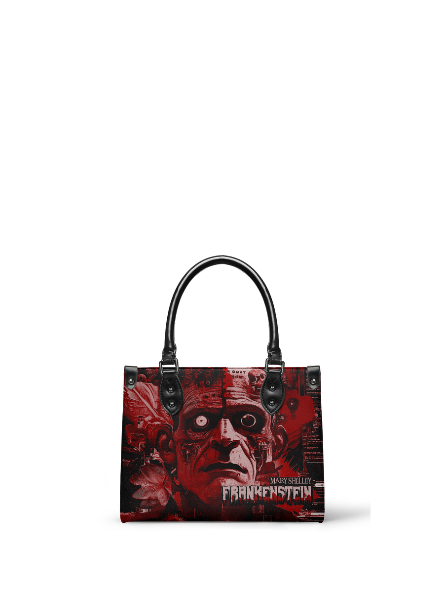 "Frankenstein" Heart Surge - Black Interior - Small Leather Handbag