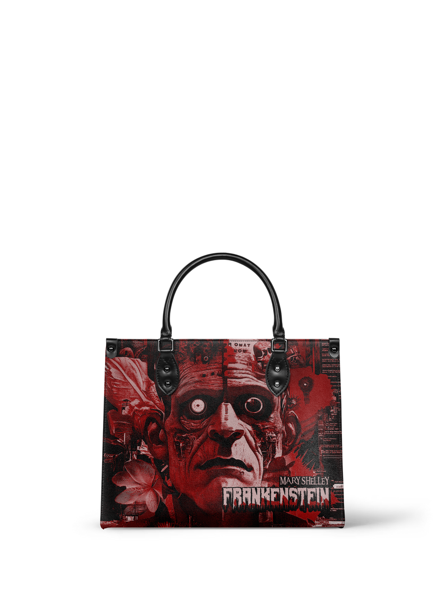 "Frankenstein" Heart Surge - Black Interior - Leather Handbag