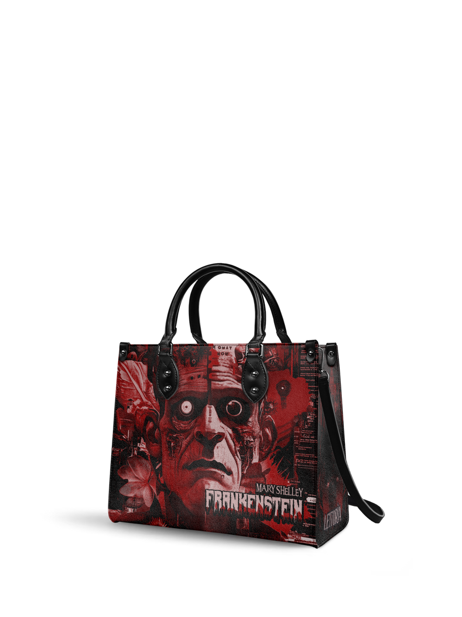 "Frankenstein" Heart Surge - Black Interior - Leather Handbag