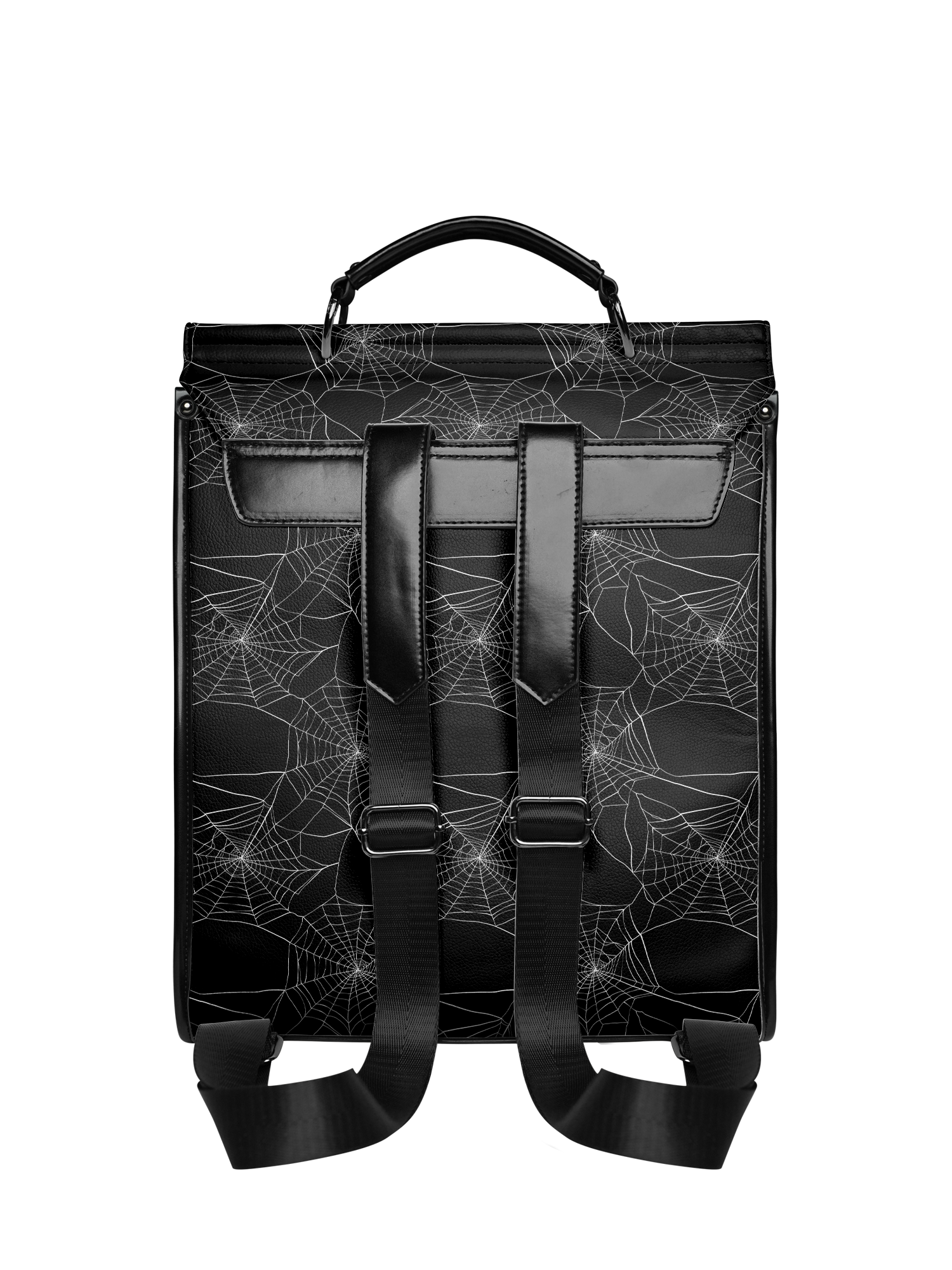 "The Codex of Gothic Tales" Black Widow’s Kiss Leather Backpack