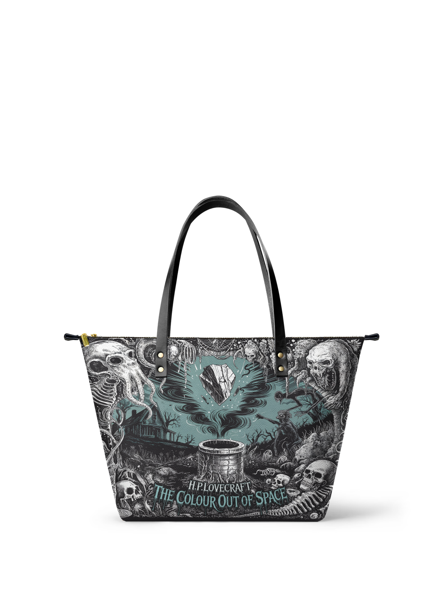 "The Colour Out Of Space" Leather Tote Bag