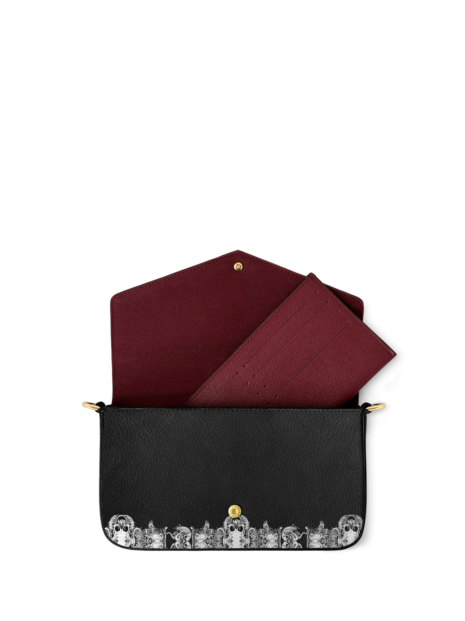 "The Dracula" Envelope Chain Crossbody Bag