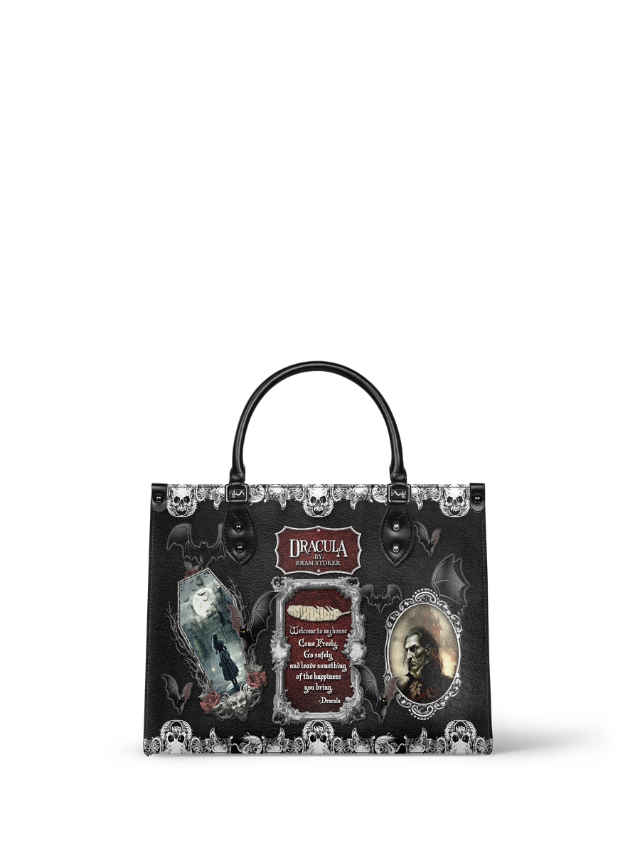"The Dracula" - Black Interior - Leather Handbag