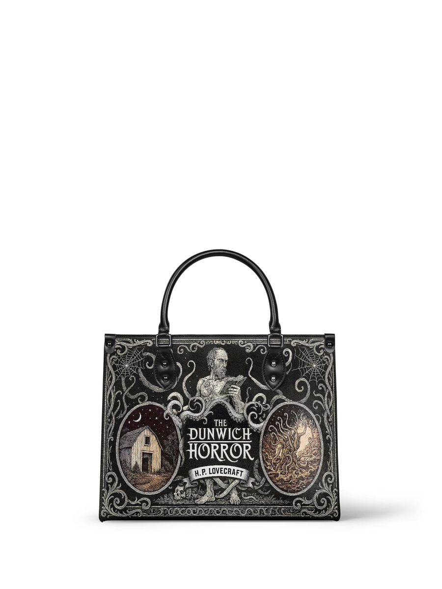 "The Dunwich Horror" - Black Interior - Leather Handbag
