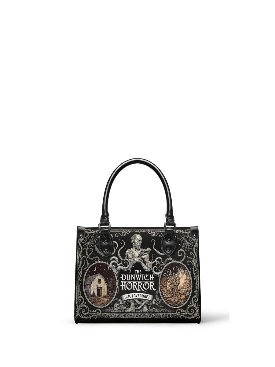 "The Dunwich Horror" - Black Interior - Small Leather Handbag