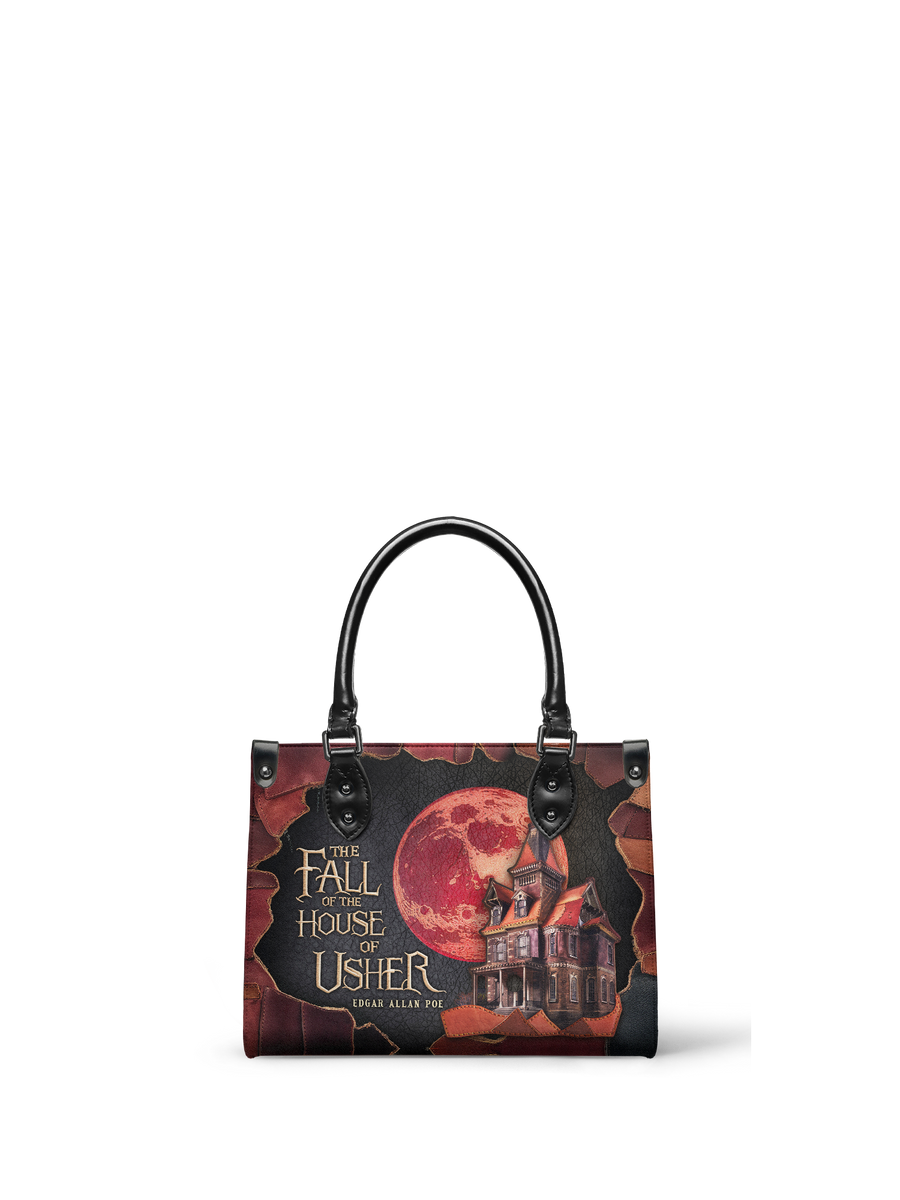 "The Fall Of The House Of Usher" - Black Interior - Small Leather Handbag