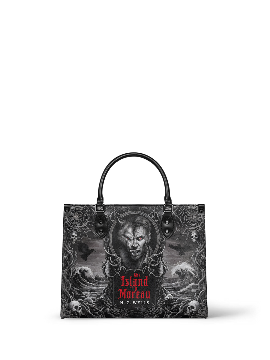"The Island Of Dr Moreau" - Black Interior - Leather Handbag