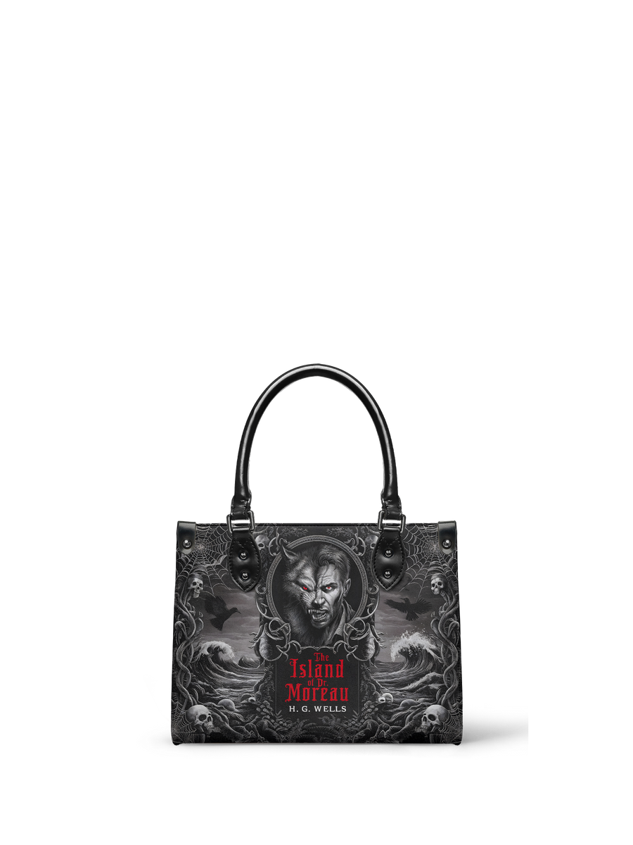"The Island Of Dr Moreau" - Black Interior - Small Leather Handbag