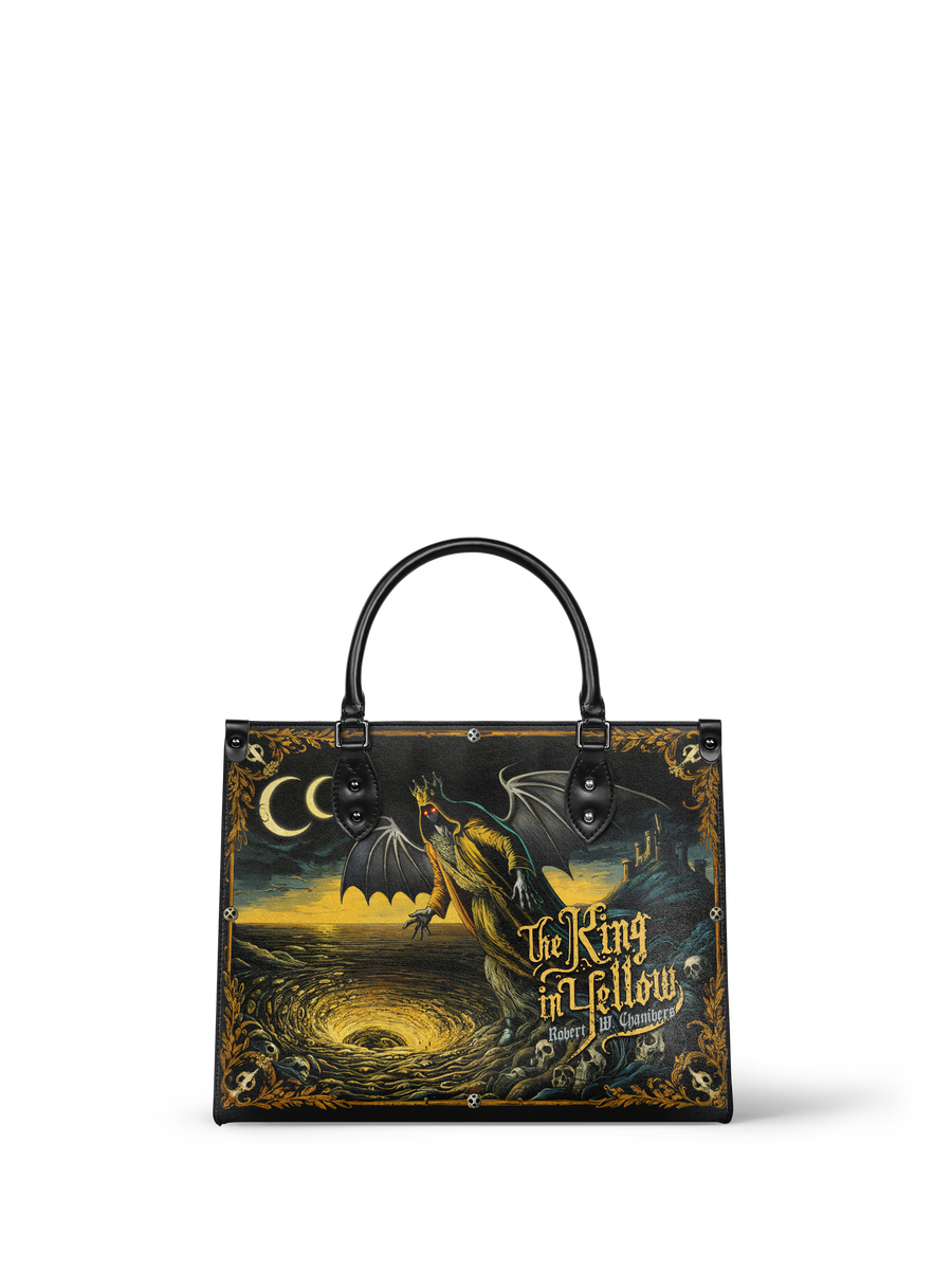 "The King In Yellow" - Black Interior - Leather Handbag