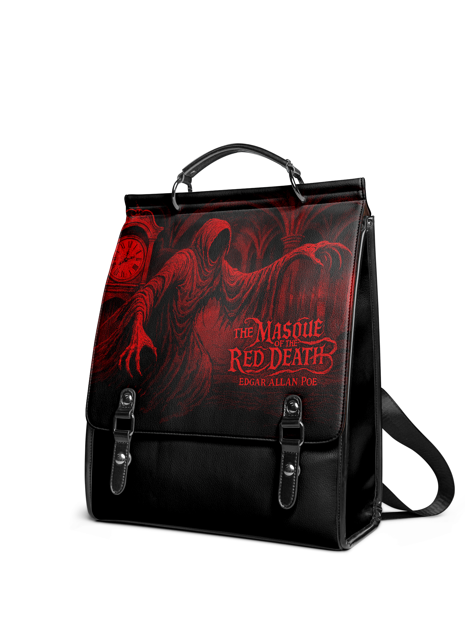 "The Masque Of The Red Death" Leather Backpack