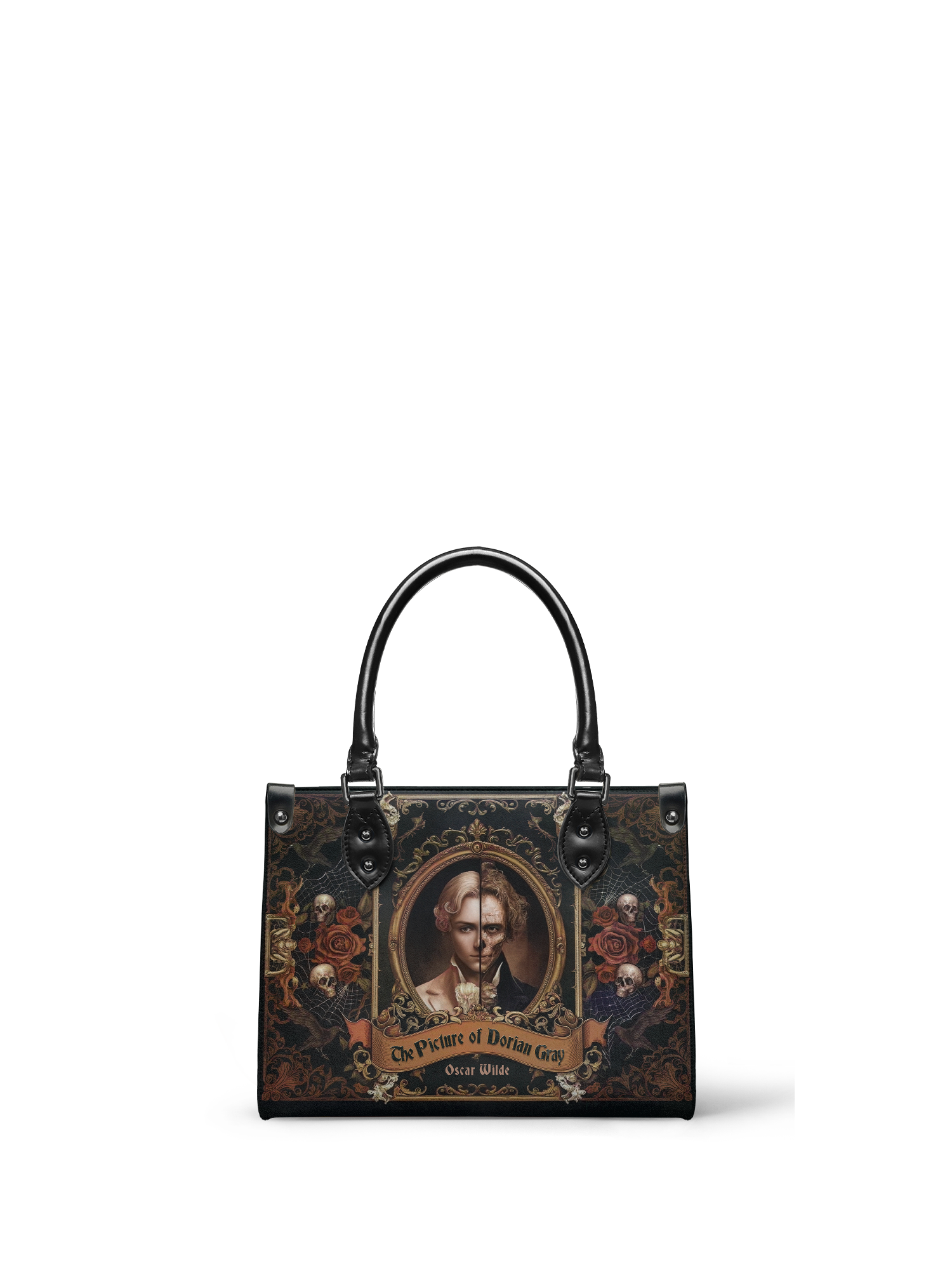 "The Picture Of Dorian Gray" - Black Interior - Small Leather Handbag