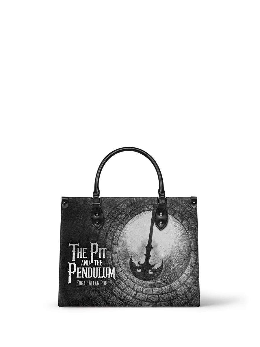 "The Pit And The Pendulum" - Black Interior - Leather Handbag