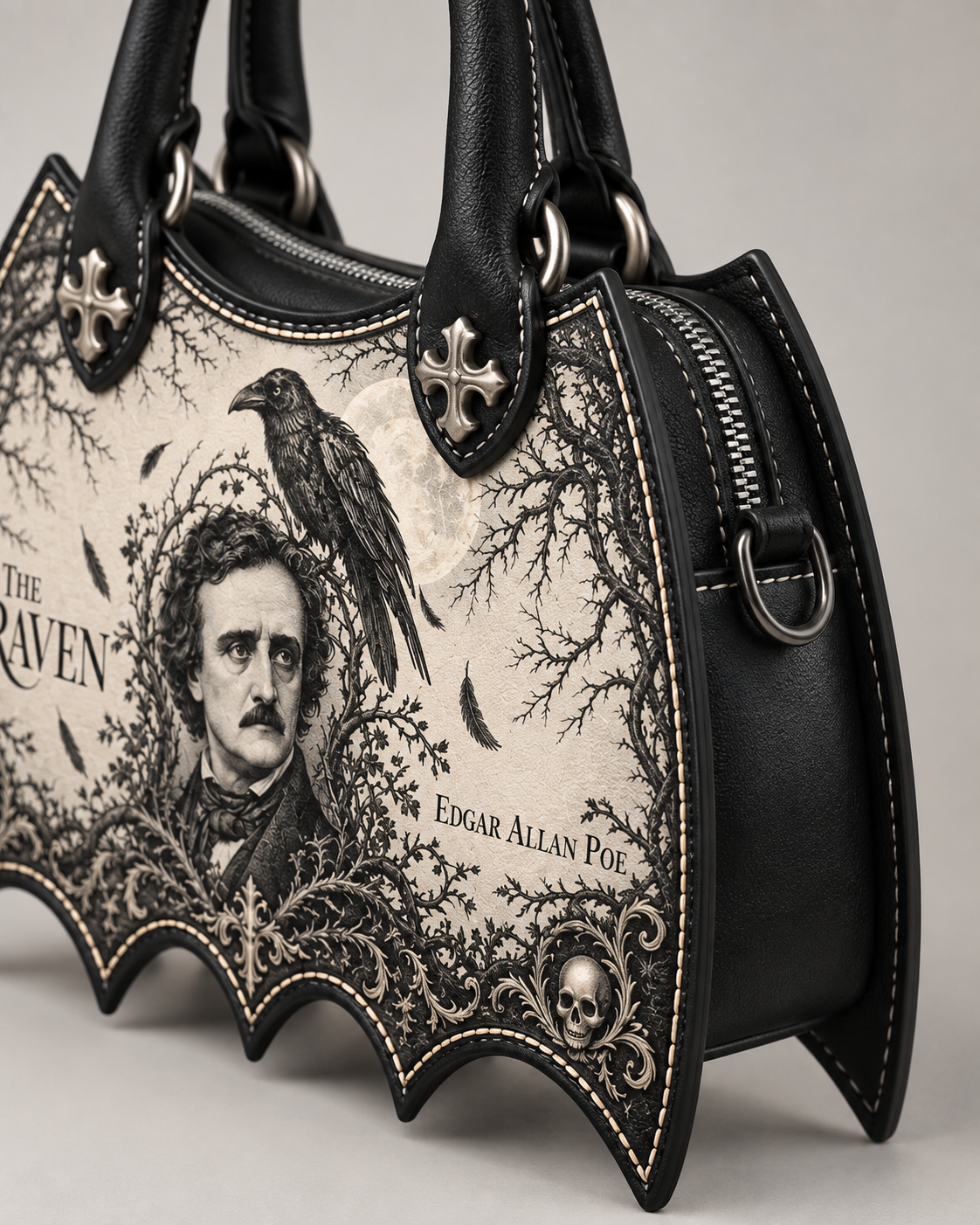 "The Raven" Bat Wing Handbag
