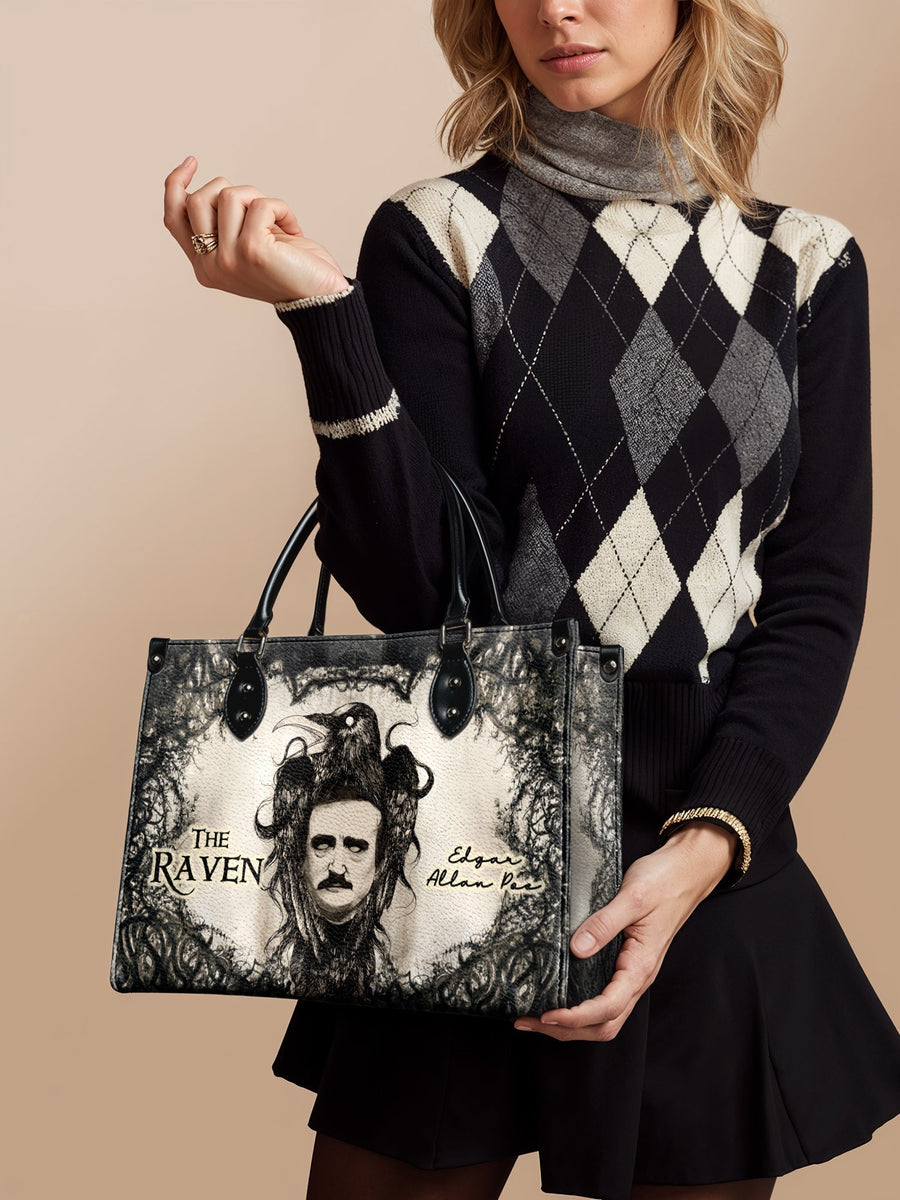 "The Raven" - Black Interior - Leather Handbag