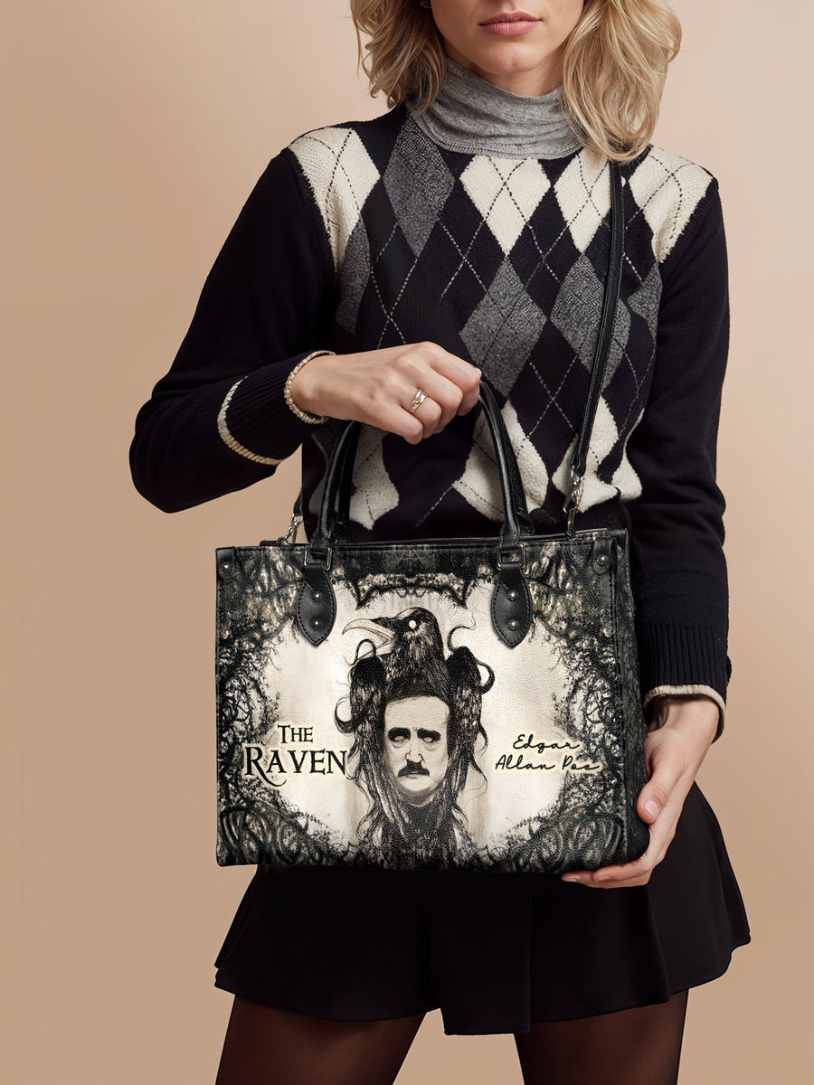 "The Raven" - Black Interior - Leather Handbag