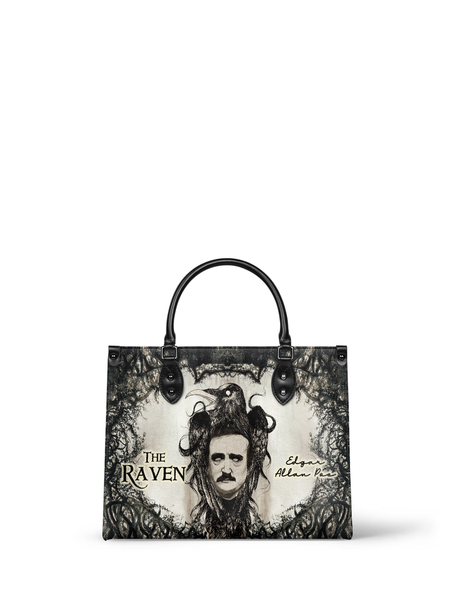 "The Raven" - Black Interior - Leather Handbag