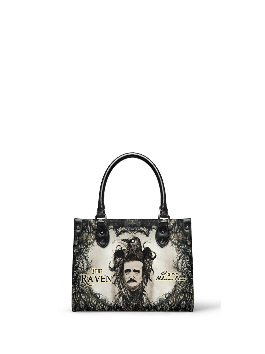 "The Raven" - Black Interior - Small Leather Handbag