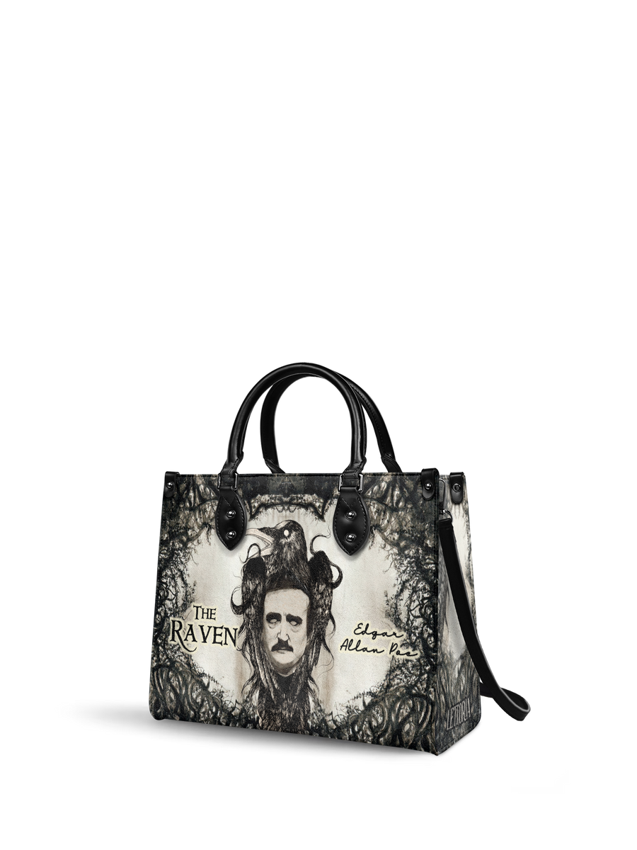 "The Raven" - Black Interior - Leather Handbag