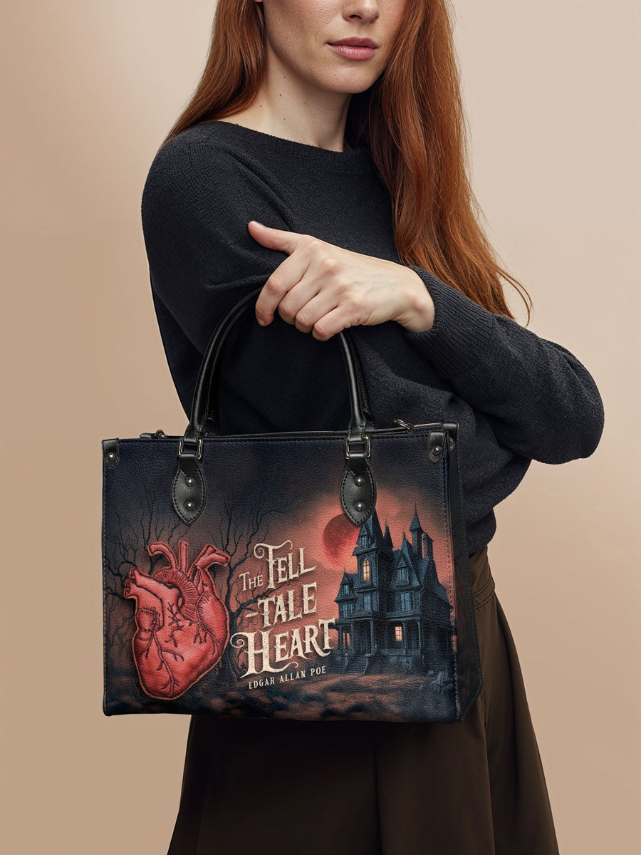 "The Tell-Tale Heart" - Black Interior - Leather Handbag
