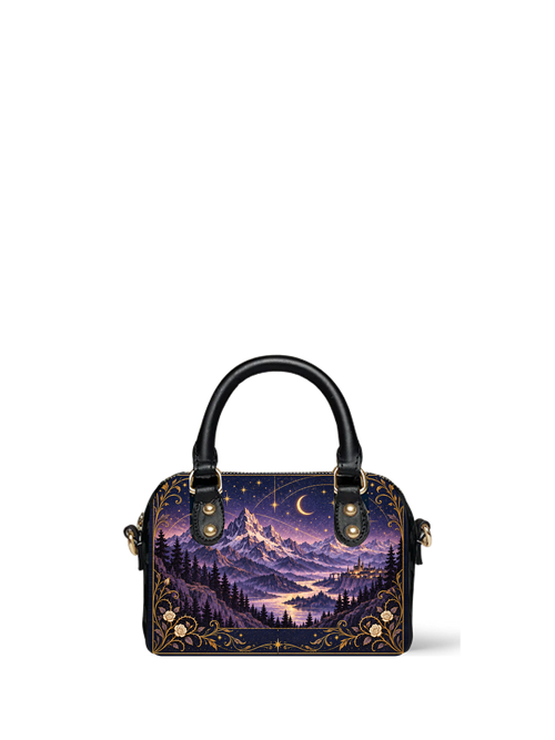 "Amethyst Peaks" Moonlit Valley Mini Satchel