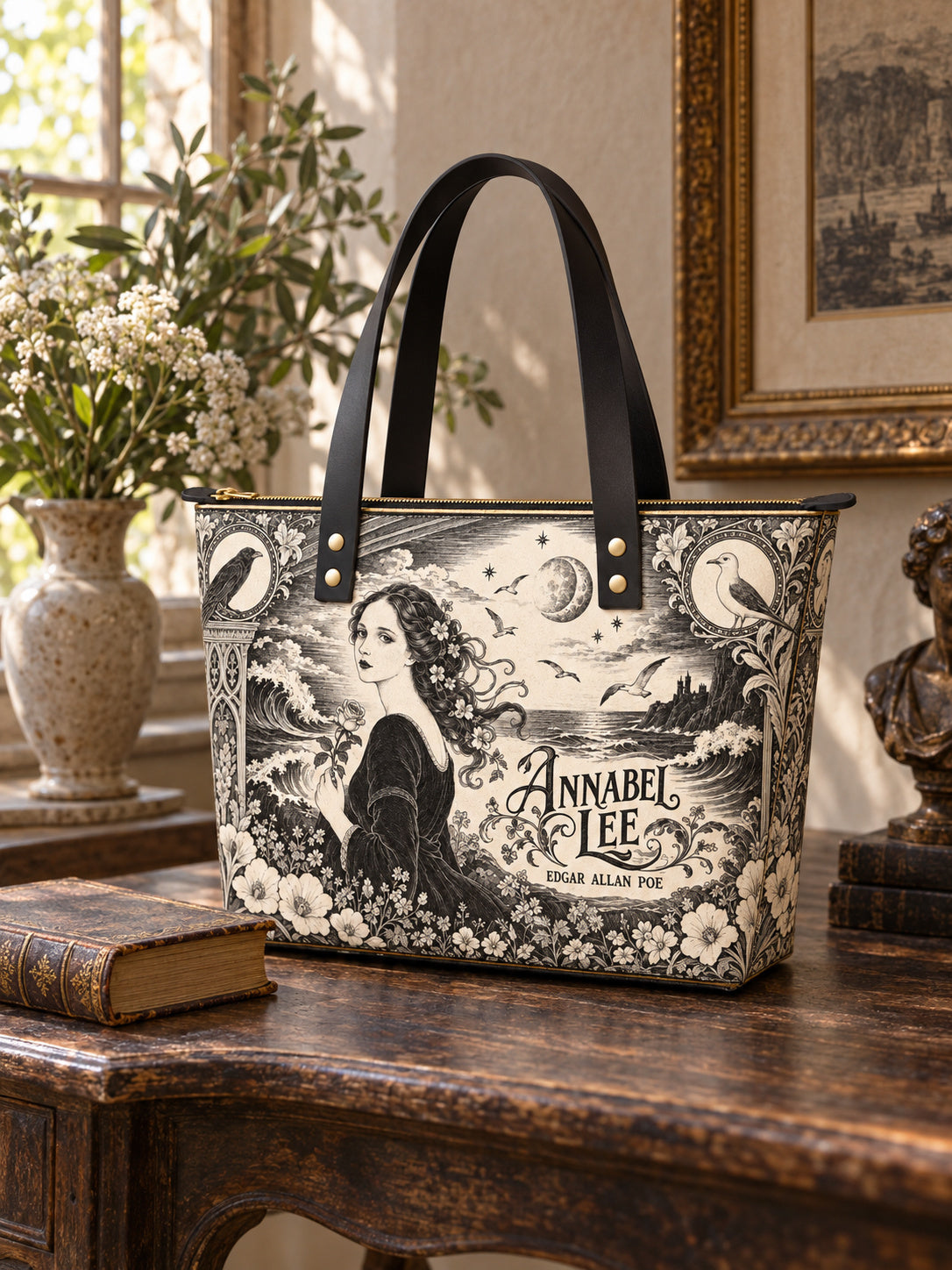 "Annabel Lee" Leather Tote Bag