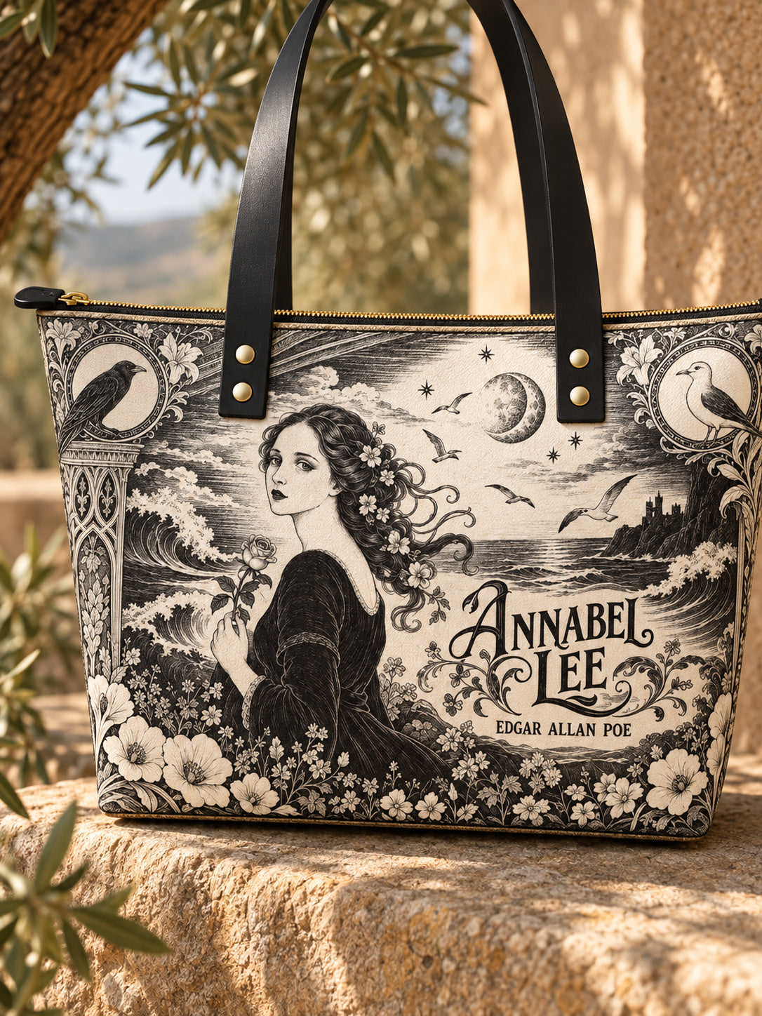 "Annabel Lee" Leather Tote Bag