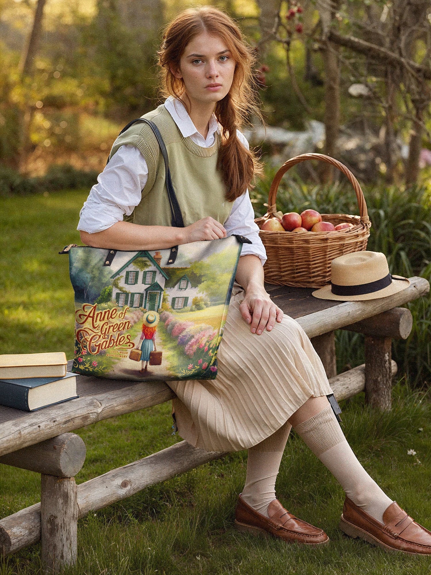 "Anne Of Green Gables" Leather Tote Bag