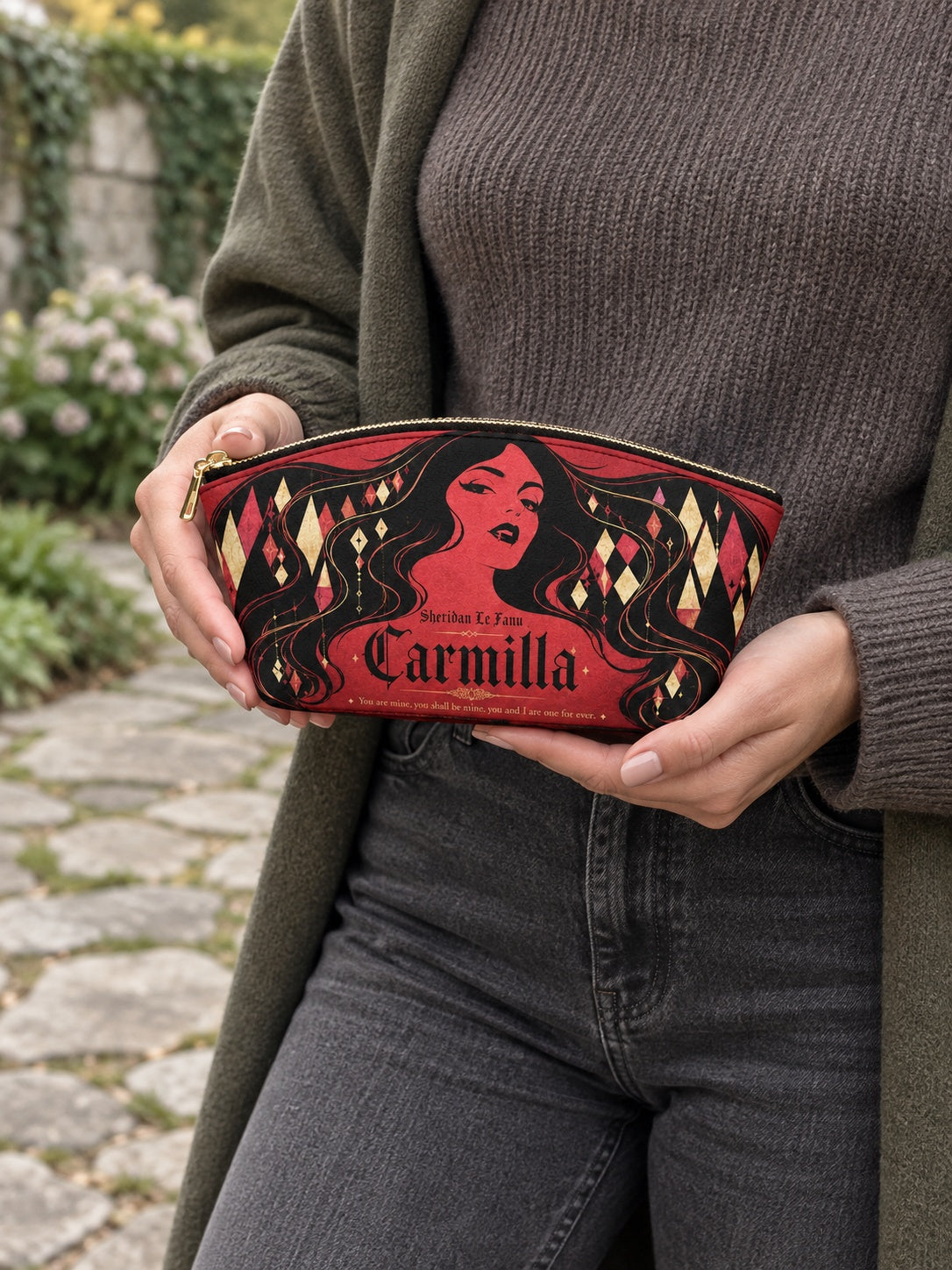 "Carmilla" Crimson Bride Eclipse Makeup Bag
