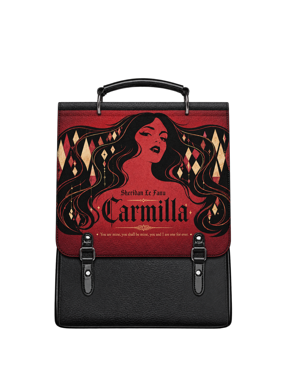 "Carmilla" Crimson Bride Leather Backpack