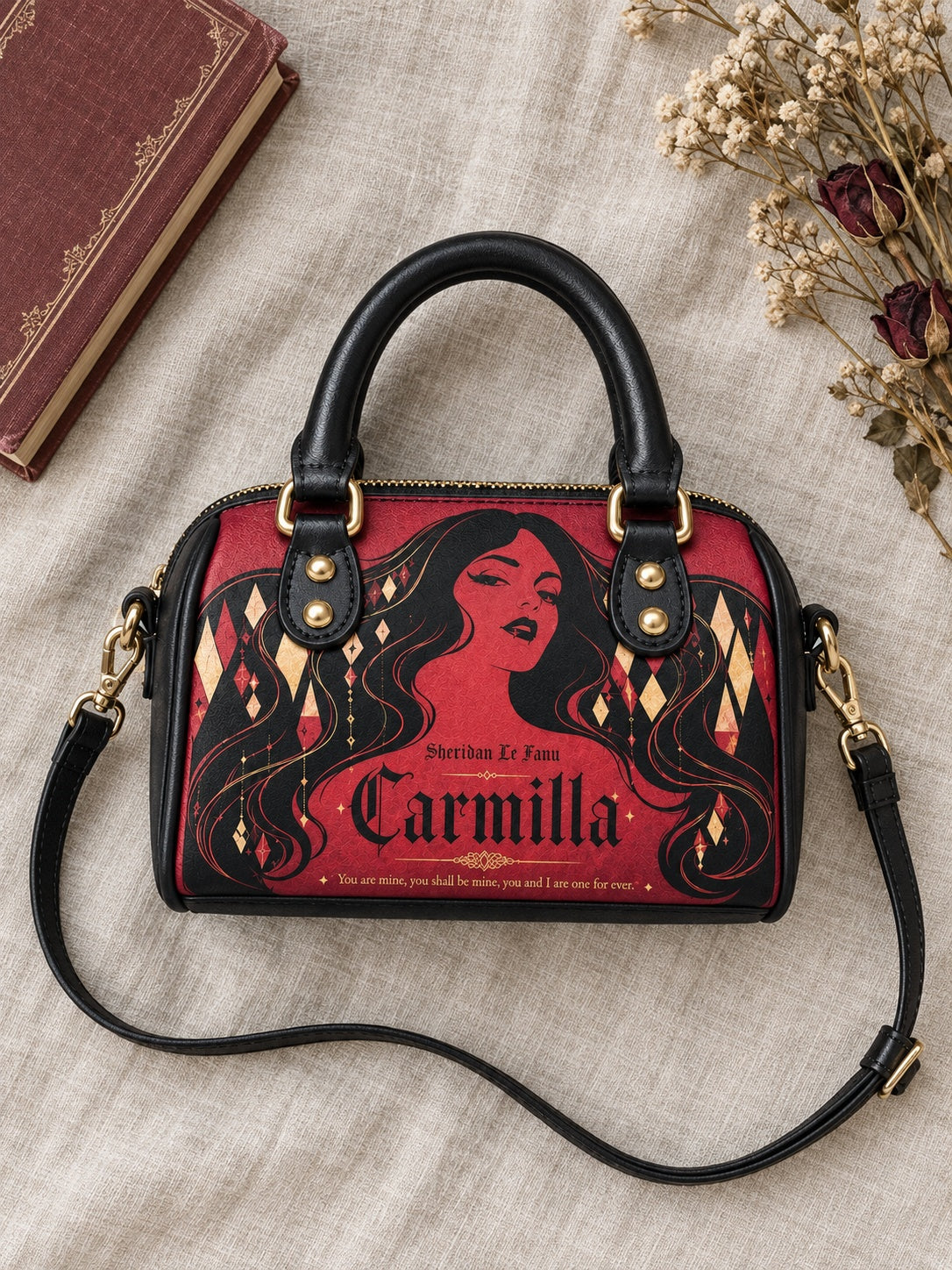 "Carmilla" Crimson Bride Mini Satchel