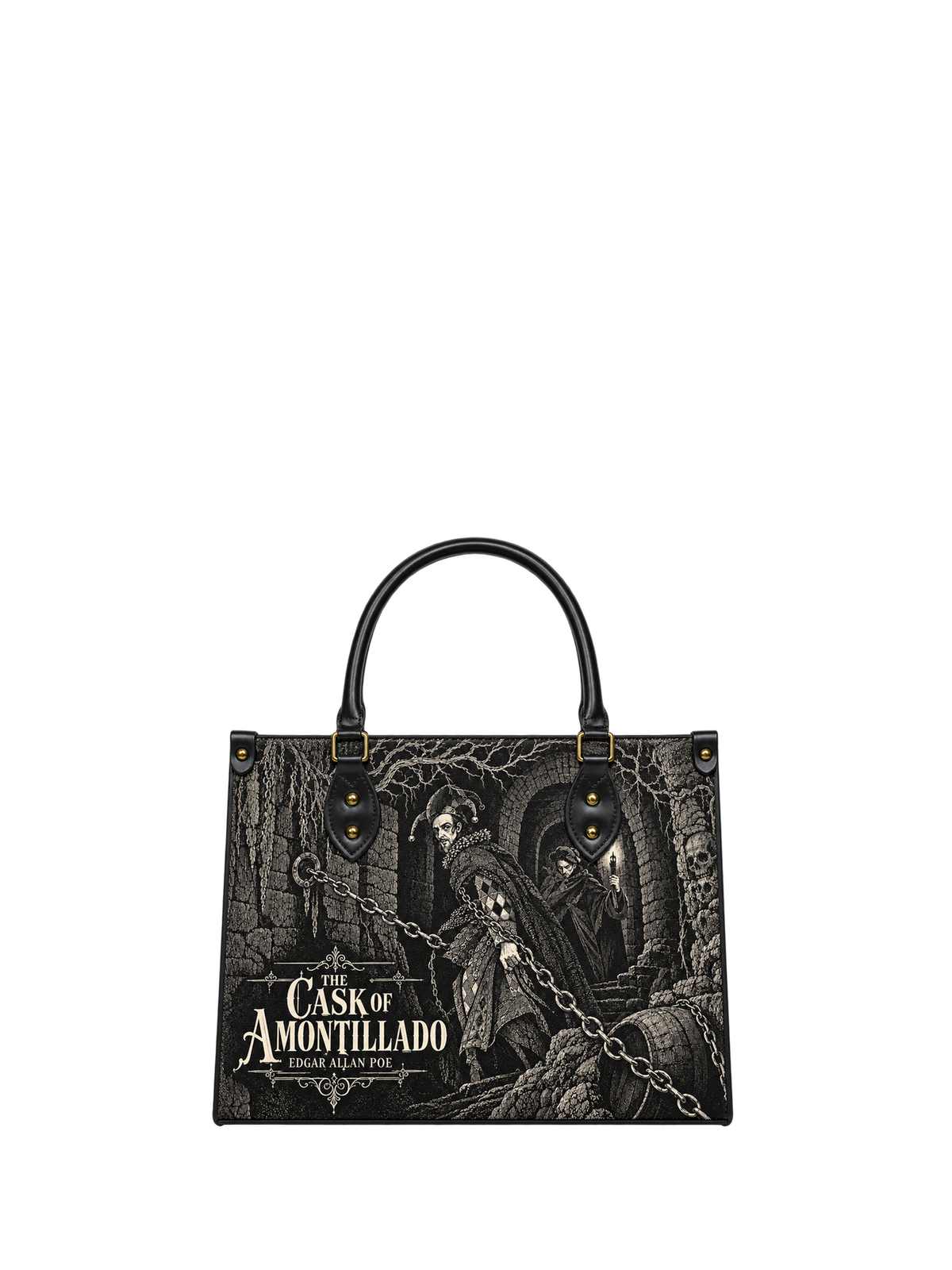 "The Cask Of Amontillado" Leather Handbag