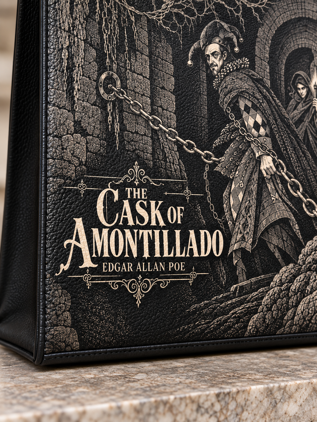 "The Cask Of Amontillado" Leather Handbag