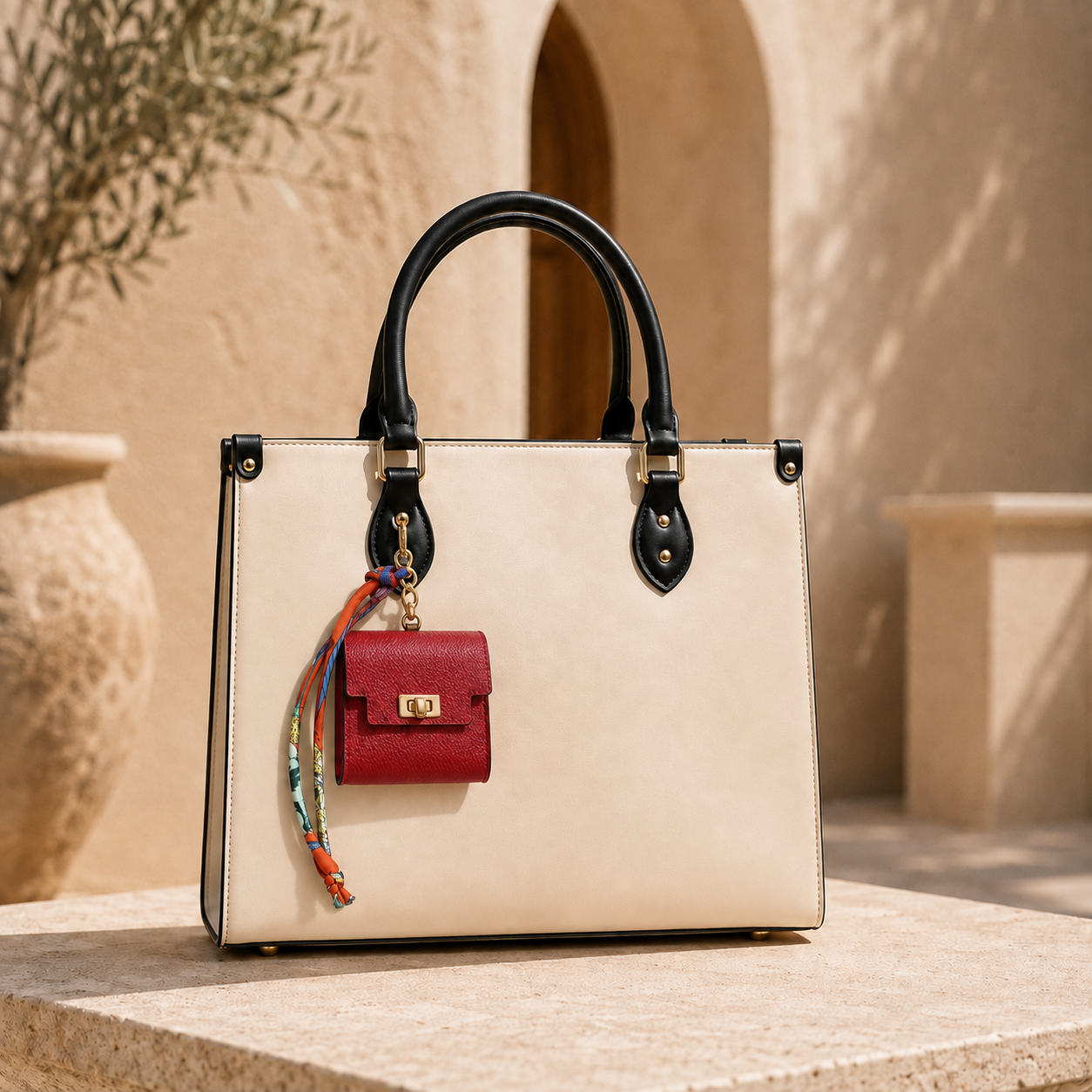 "The Pocket Edition" Leather Bag Charm