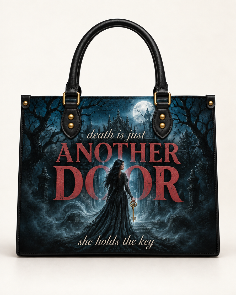 "Death Is Just Another Door" Necromancer Leather Handbag